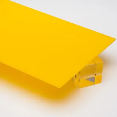 20mm Parça Pleksi Levha (Sarı Pleksiglass)