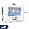 A8 T Tipi Pleksi Föylük (Yatay)