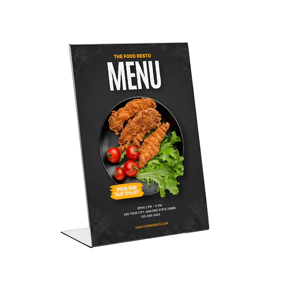 A3 L Tipi Pleksi Föylük (Dikey)