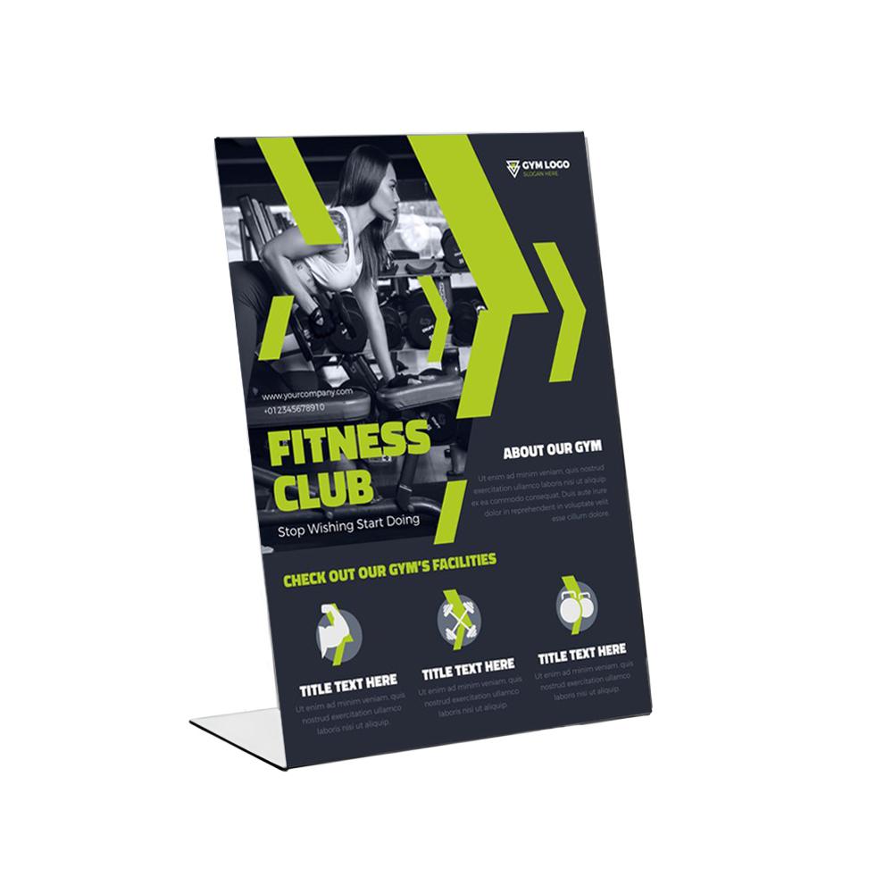 A7 L Tipi Pleksi Föylük (Dikey)