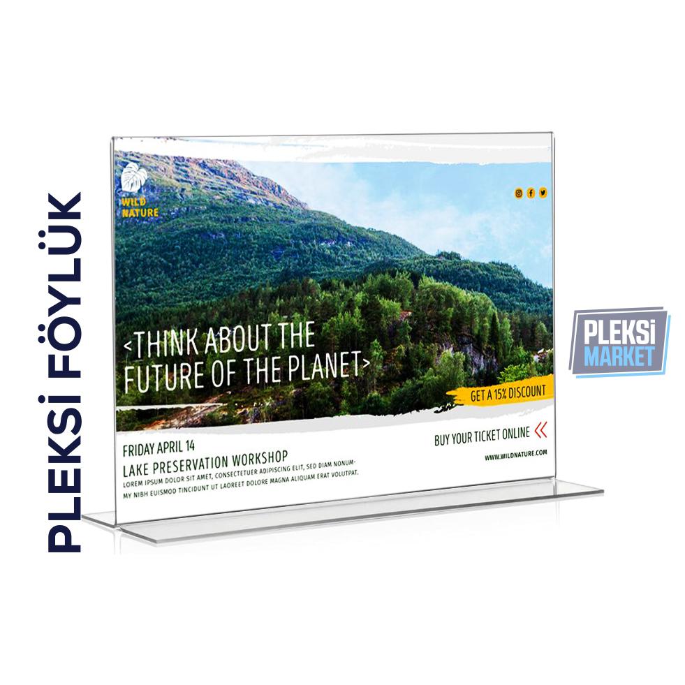 A4 T Tipi Pleksi Föylük (Yatay)