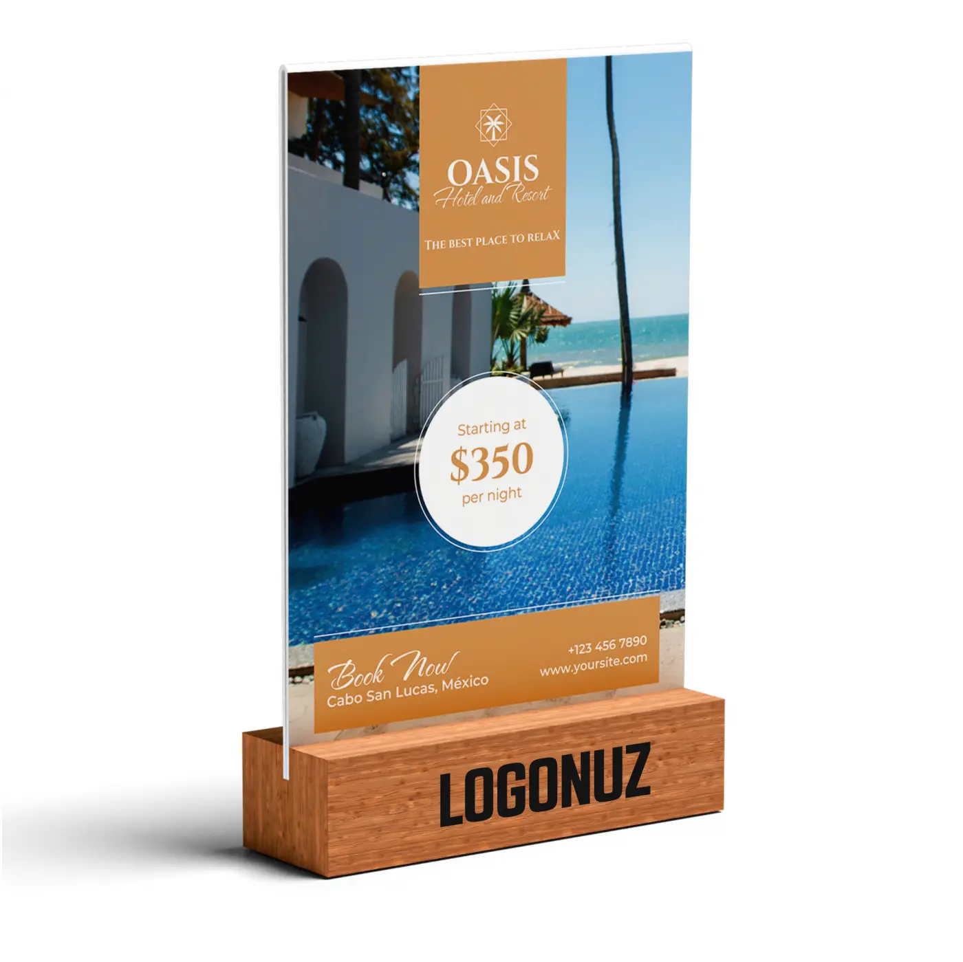 Otel Pleksi Föylük Ahşap Taban