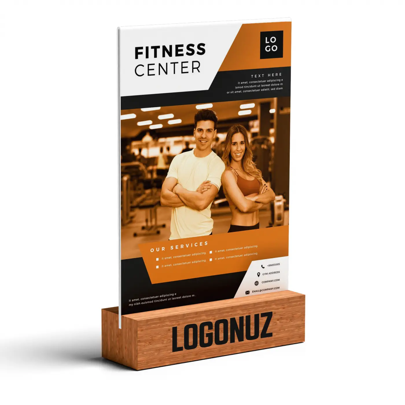 Fitness / GYM Sport Center Ahşap Taban Pleksi Föylük