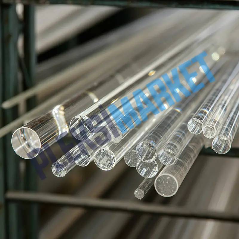 Şeffaf Akrilik Pleksi Çubuk – Ø 93 mm × 1000 mm