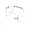 10 cm Şeffaf Pleksi Yükseltici Stand | Akrilik Sergileme Standı
