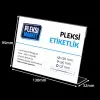 Pleksi Etiketlik  130x95x32mm