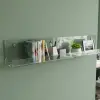120 mm Pleksi Duvar Rafı – Lazer Kesim Şeffaf, Siyah ve Beyaz Raflar (30-100 cm)
